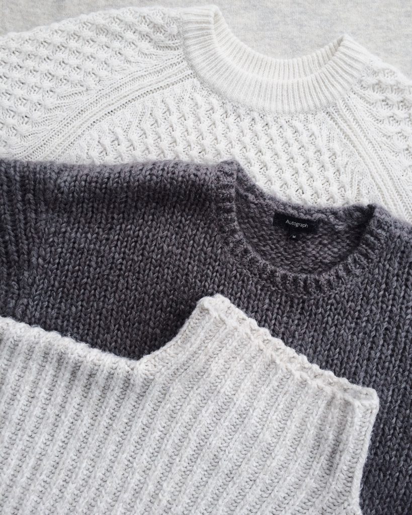 Knits Can be Constructed Into Small Pieces