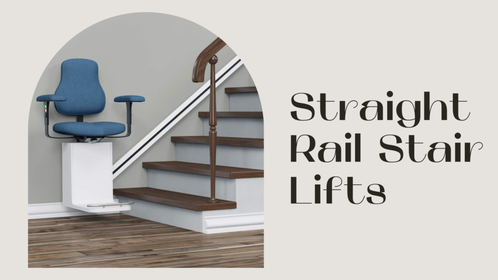 Straight rail stair lift