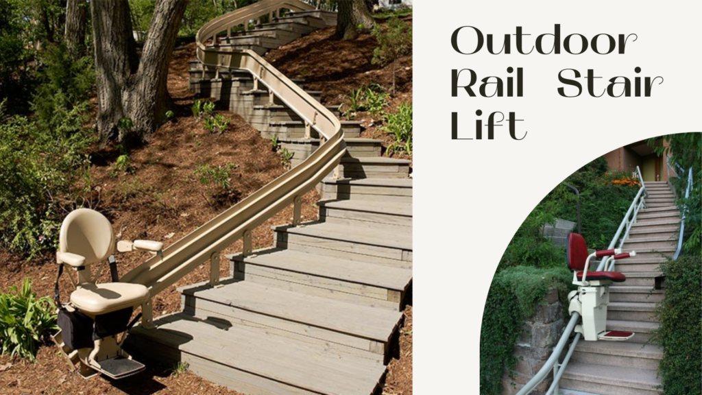 Outdoor rail stair lift