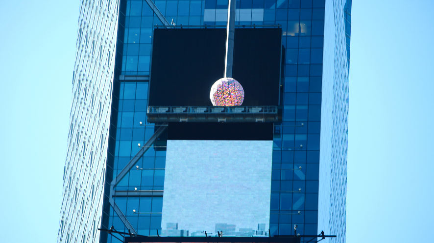 ball drop celebrate the New Year